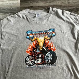 2006 Sturgis Black Hills Rally South Dakota Heather‎ Grey Biker Graphic Tee